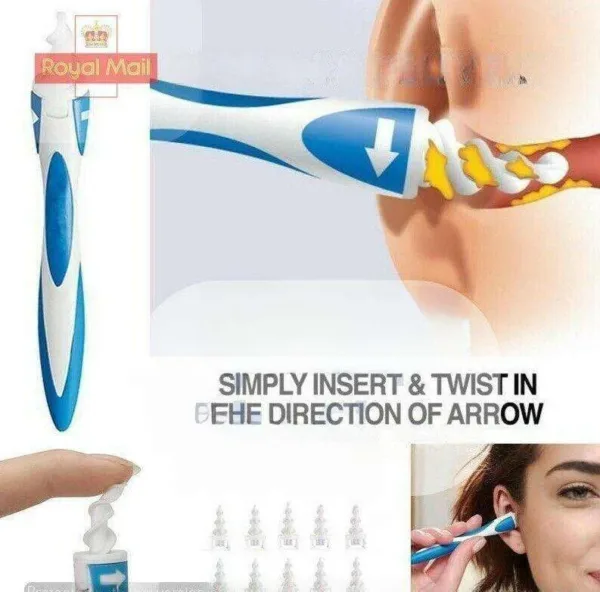 Ear Wax Cleaner Smart Removal Soft Spiral Swab Remover - Image 2