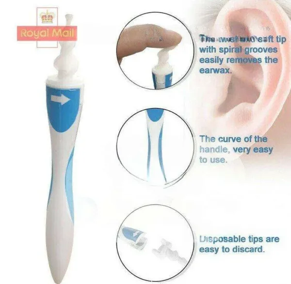 Ear Wax Cleaner Smart Removal Soft Spiral Swab Remover - Image 3