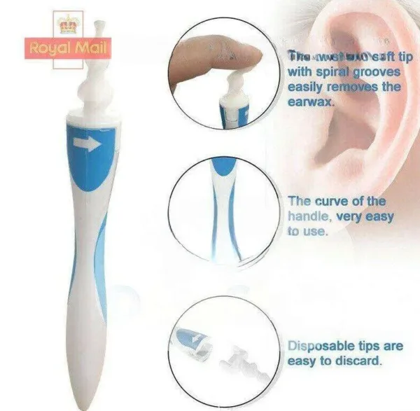 Ear Wax Cleaner Smart Removal Soft Spiral Swab Remover - Image 4