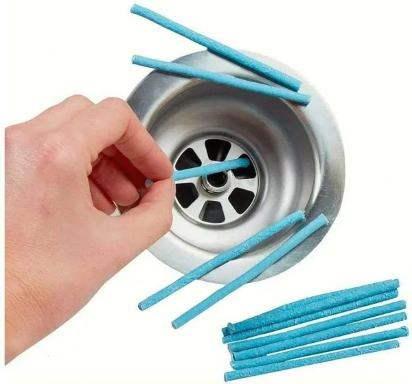 12 x DRAIN STICKS ODOUR REMOVER DEODORIZER CLEANING - Image 9