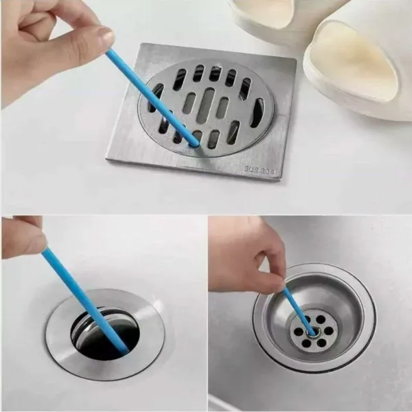 12 x DRAIN STICKS ODOUR REMOVER DEODORIZER CLEANING - Image 4