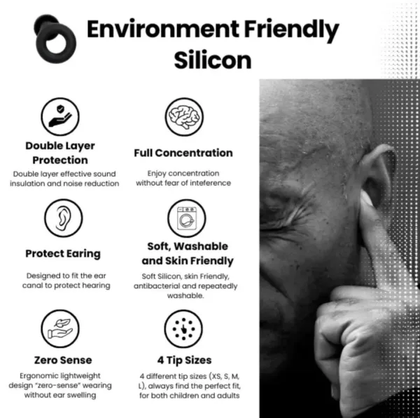 Super Soft Silicon Comfortable Ear Plugs - Image 2