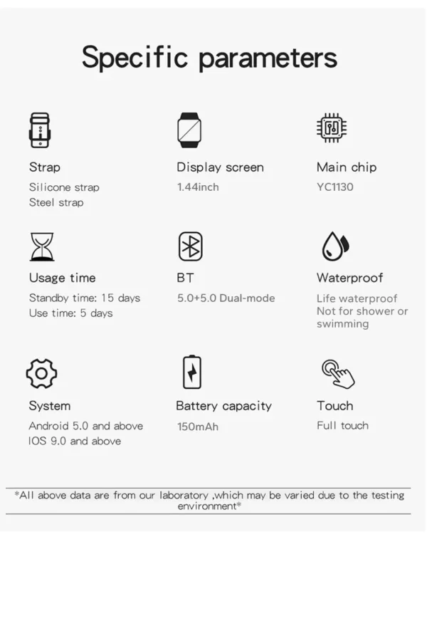 Smart Watch 1.44'' Inch Call BP Health Best in 2025 - Image 30