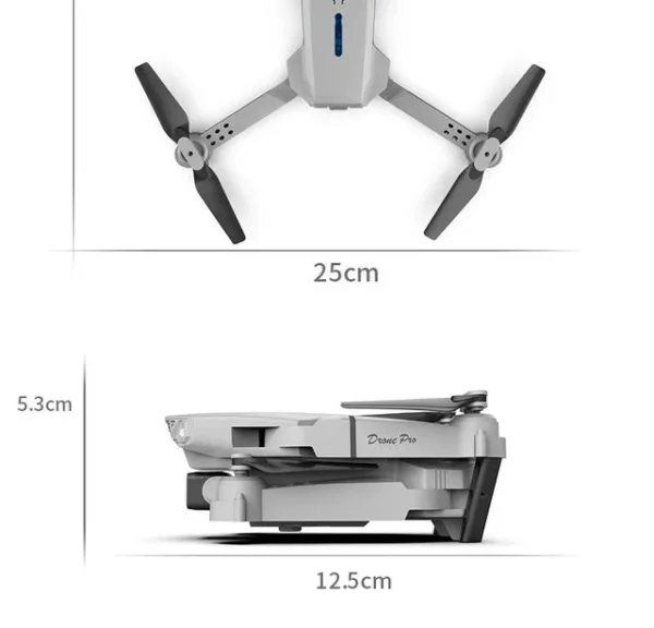 Dual HD Camera Foldable Drone - Pro WIFI Helicopter - Image 3