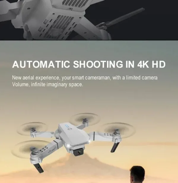 Dual HD Camera Foldable Drone - Pro WIFI Helicopter - Image 5