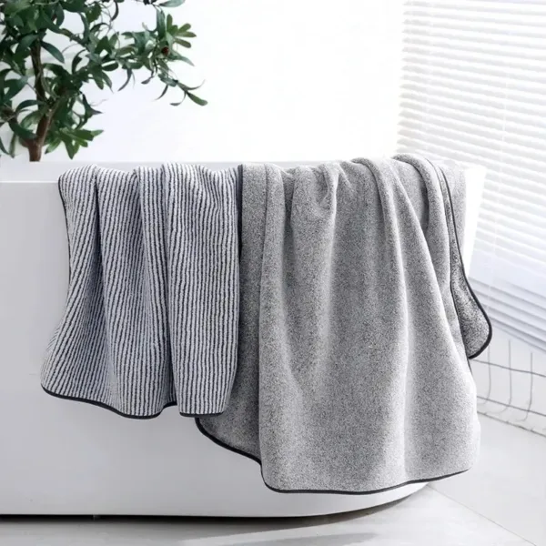 Bath Towel for Gym, Spa, and Home Thickened Microfiber