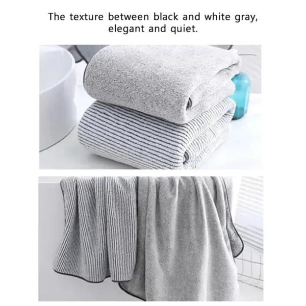 Bath Towel for Gym, Spa, and Home Thickened Microfiber - Image 6