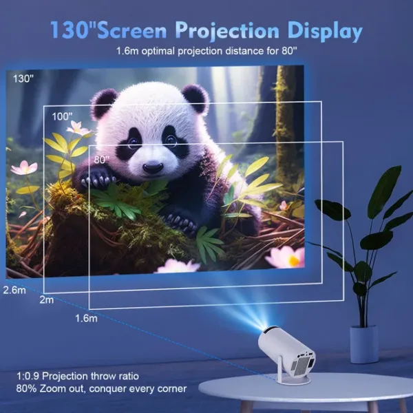 Wifi Portable Compact Projector, Home Cinema - Image 20