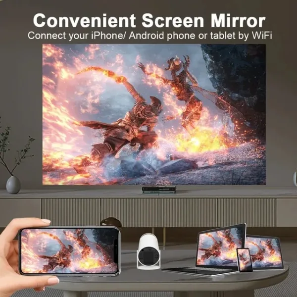 Wifi Portable Compact Projector, Home Cinema - Image 12