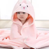 Baby Bath Towel Soft Hooded Blanket Warm Sleep Comfort