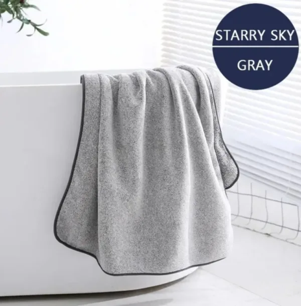 Bath Towel for Gym, Spa, and Home Thickened Microfiber - Image 8