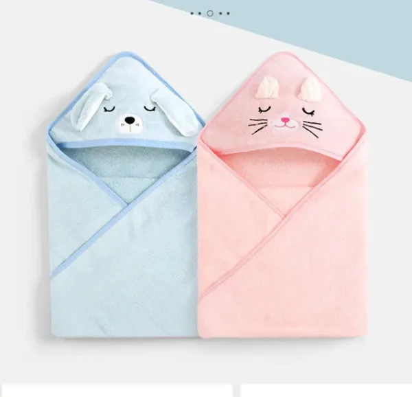 Baby Bath Towel Soft Hooded Blanket Warm Sleep Comfort - Image 3