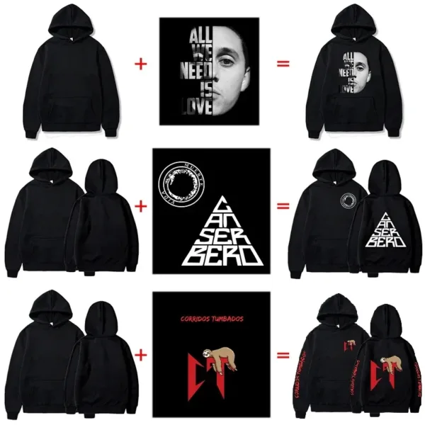 Customized Printed Men Women Hoodie Long Sleeve - Image 11