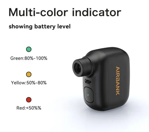 Mini Compact Portable Bicycle Pump Rechargeable Air Inflator - Image 13