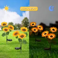 Solar Sunflower Lights Garden Yard Lawn Home Decoration