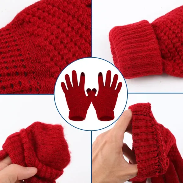 Winter Warm Touch Screen Gloves iPhone iPad Smart Phone Mobile Gift Unisex - Image 3