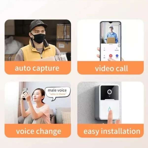 Wireless Smart Doorbell Ring Security Video - Image 8
