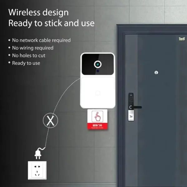 Wireless Smart Doorbell Ring Security Video - Image 12