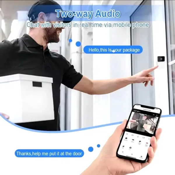 Wireless Smart Doorbell Ring Security Video - Image 14