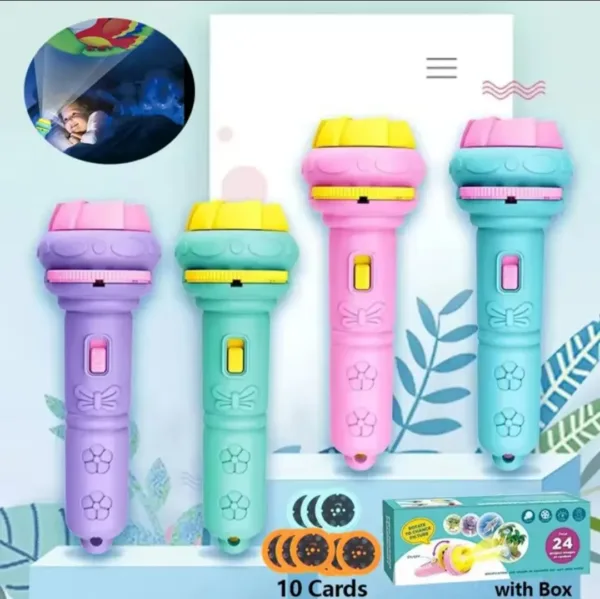 Cartoon Projection Flashlight Kidstorch Bedtime Story - Image 2