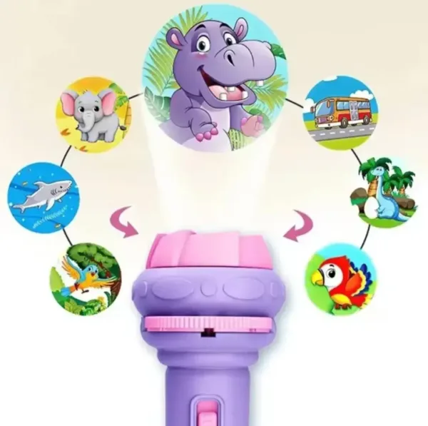 Cartoon Projection Flashlight Kidstorch Bedtime Story - Image 4