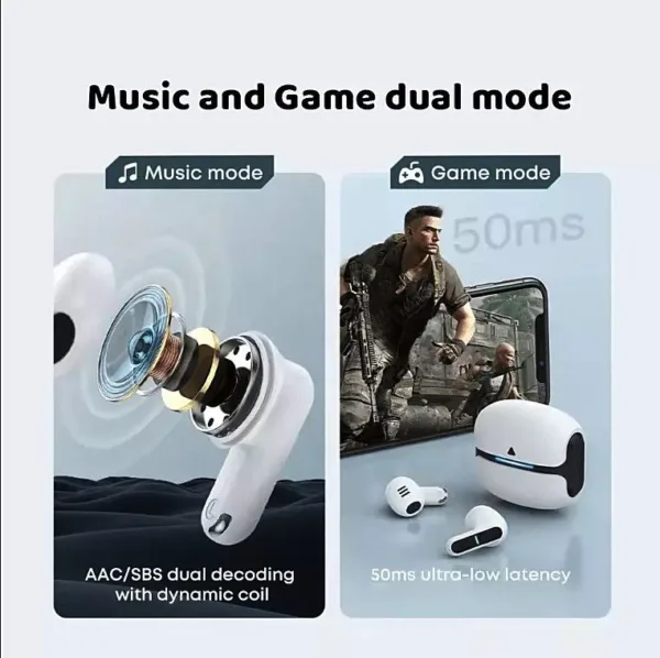 Gaming Earbuds Wireless bluetooth Headphones Earphones 2025 - Image 3