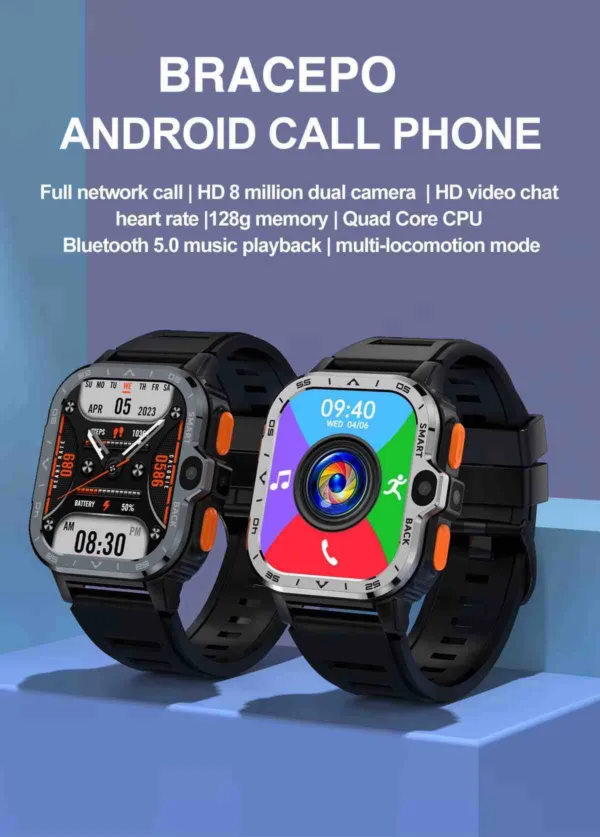 SmartWatch HD Dual Camera NFC 4G Fast Internet Access 2025 - Image 7