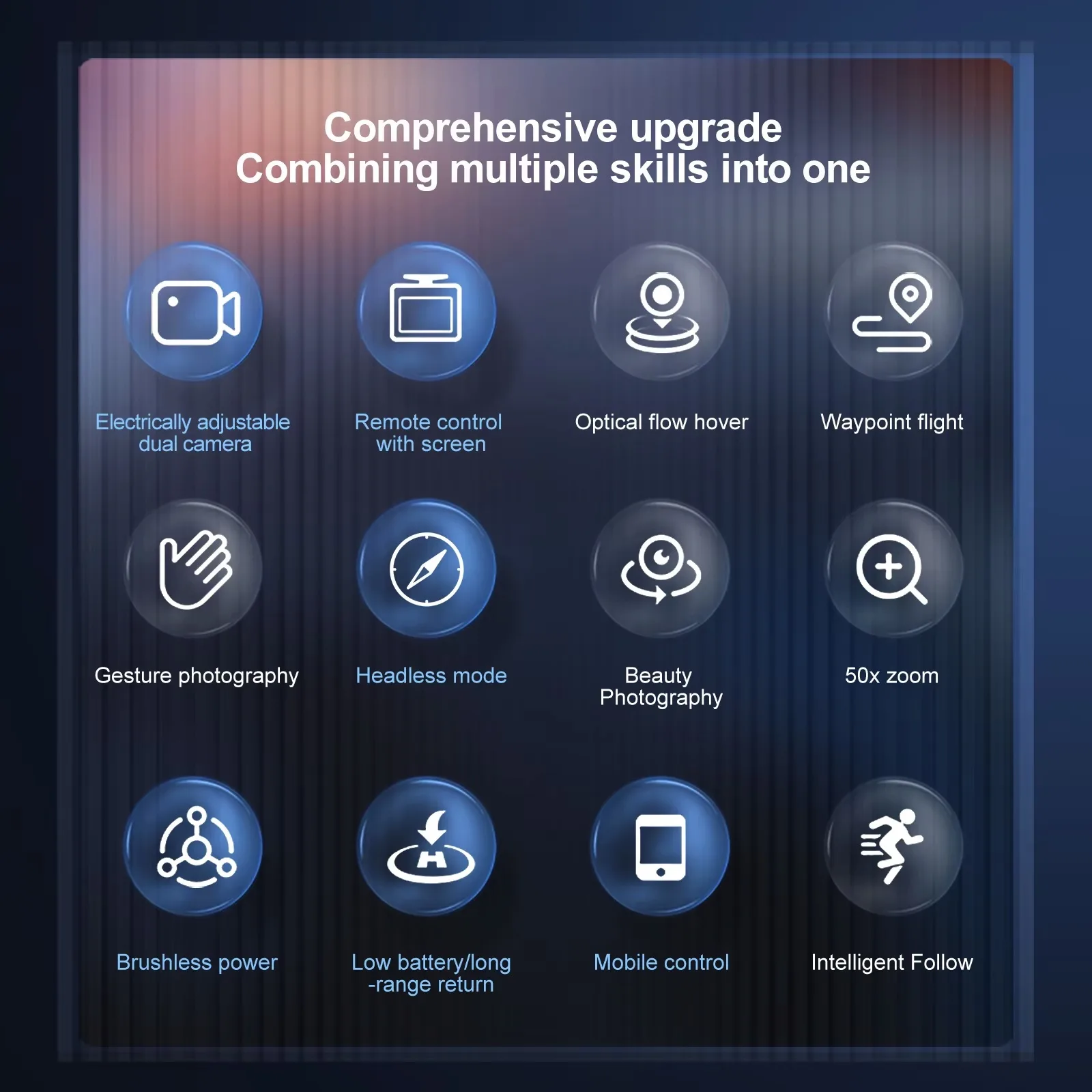 2025 Beginner Drone: Screen Remote, Headless Mode & Camera Black - Image 5